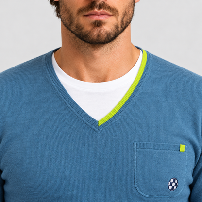 LANGARM-T-SHIRT FÜR HERREN, 100 % BAUMWOLLE, HERGESTELLT IN ITALIEN
