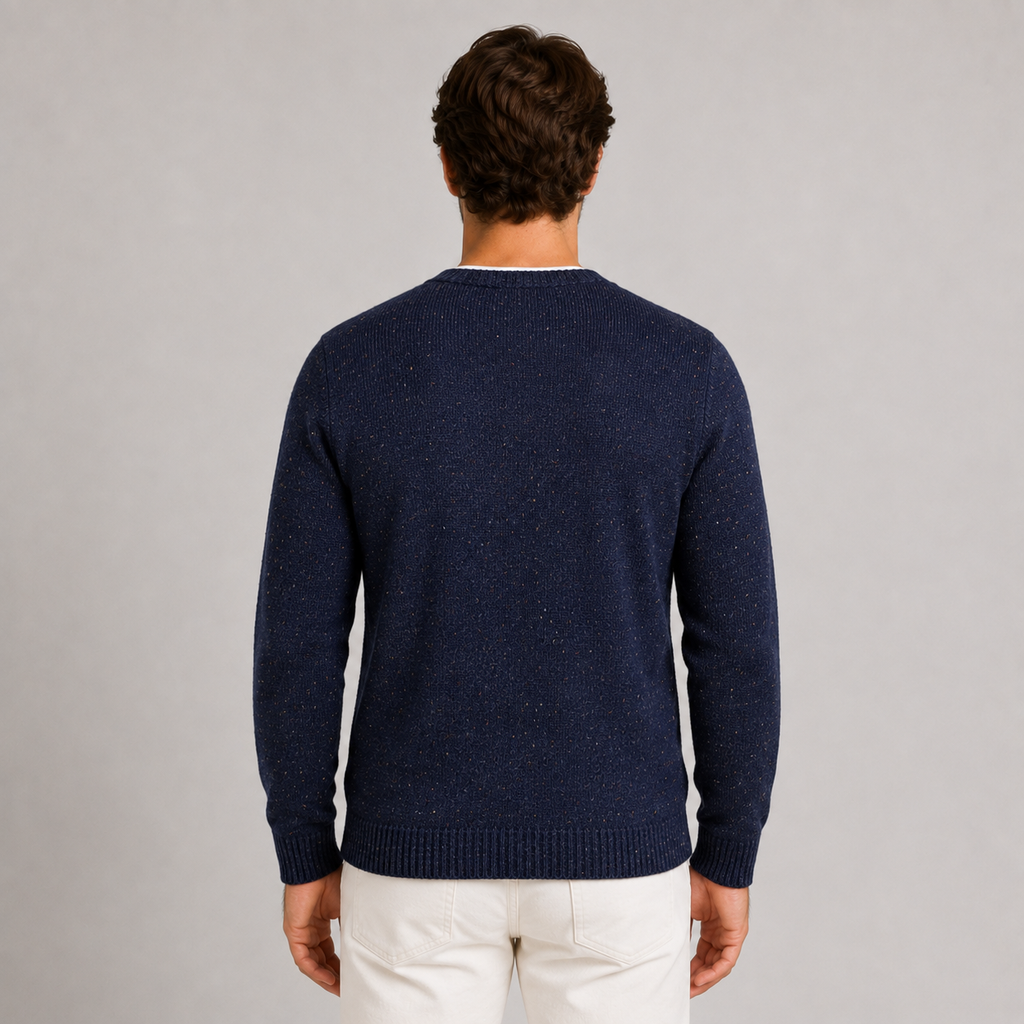 Cardigan da uomo in lana, scollo a V — Pasquale Jimmy — foto 4