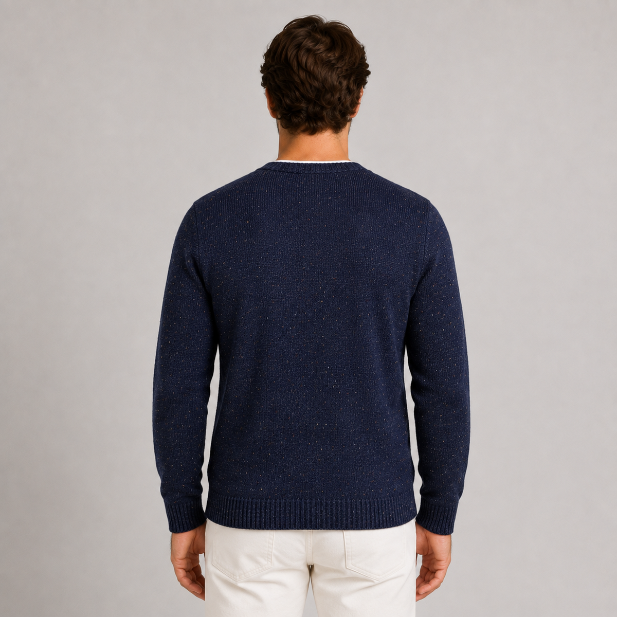 GIACCA UOMO CARDIGAN SARTORIALE LANA CON SCOLLO A V 100% MADE IN ITALY
