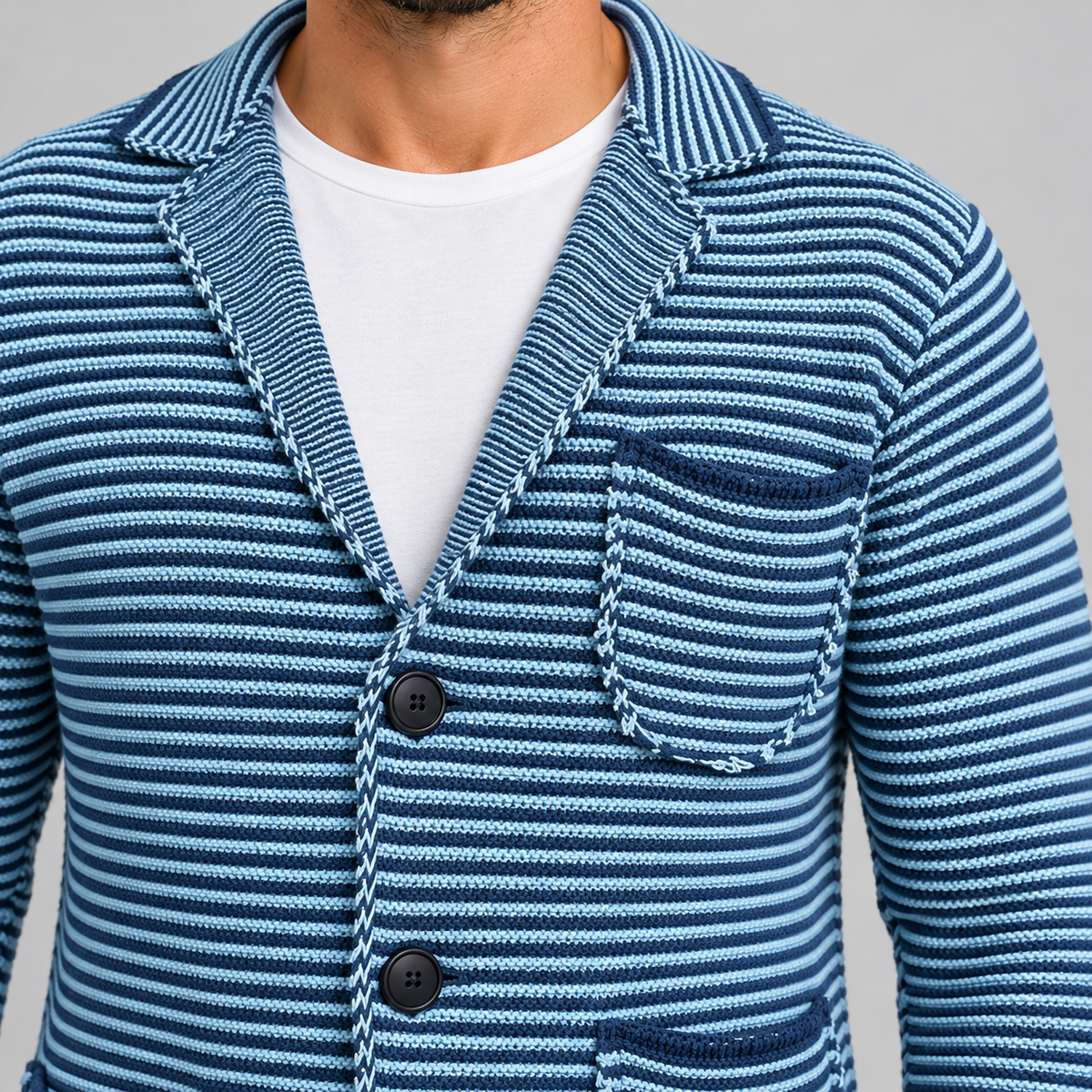 GIACCA  UOMO MAGLIERIA CASUAL COTONE CARDIGAN  100% MADE IN ITALY  SLIM FIT