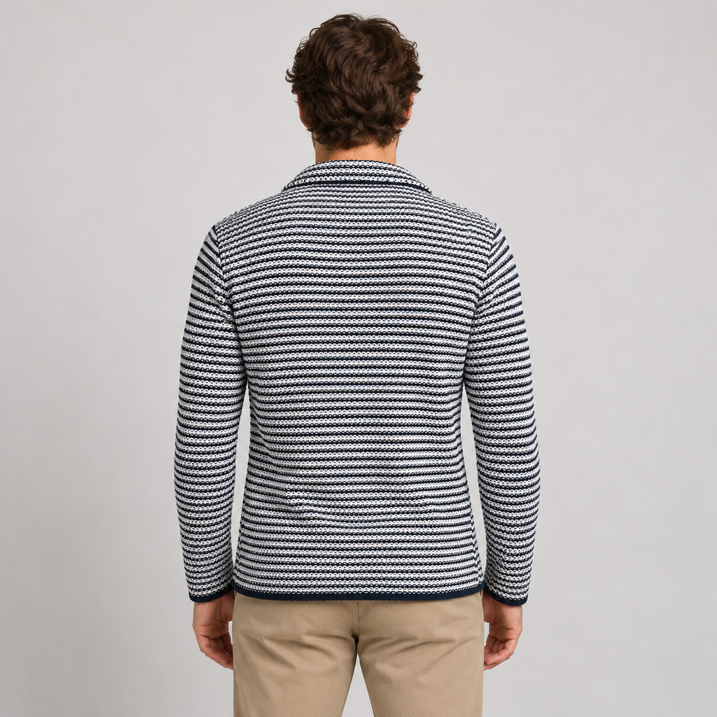 Cardigan blazer da uomo in cotone, vestibilità slim — Pasquale Jimmy — foto 6