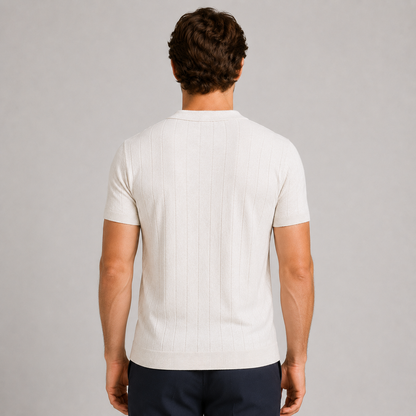 POLO UOMO COTONE A COSTE MAGLIERIA MAGLIA MEZZA MANICA 100% MADE IN ITALY
