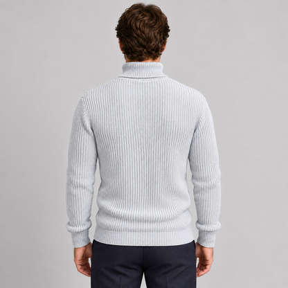 DOLCEVITA MAGLIONE UOMO MISTO LANA COLLO ALTO MAGLIONCINO 100% MADE IN ITALY