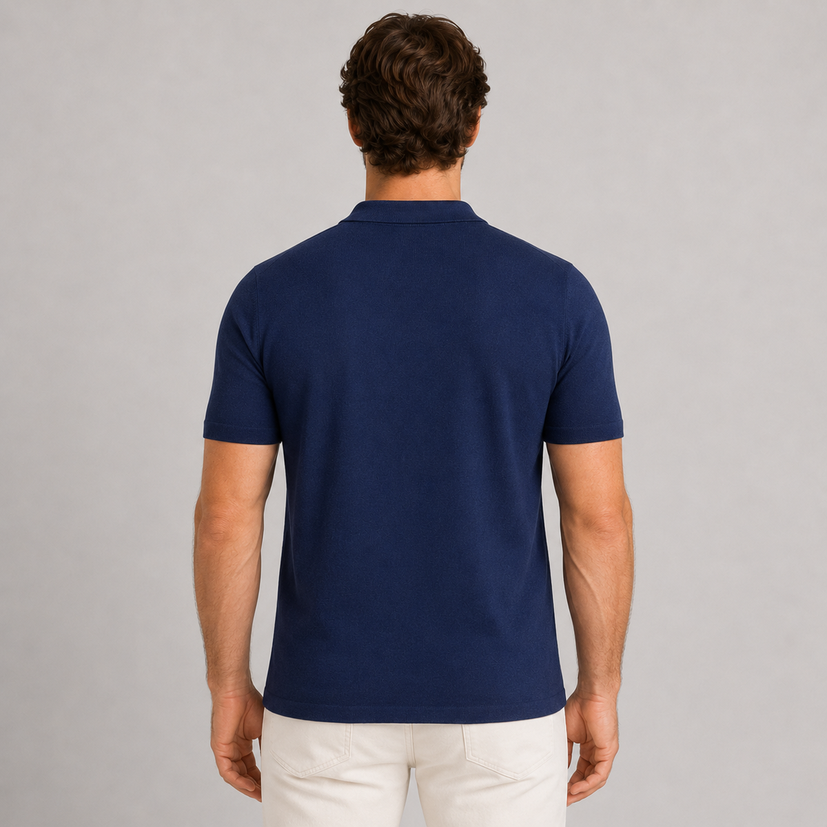 POLO CAMICIA UOMO COTONE CON BOTTONI MANICA CORTA MAGLIERIA 100% MADE IN ITALY