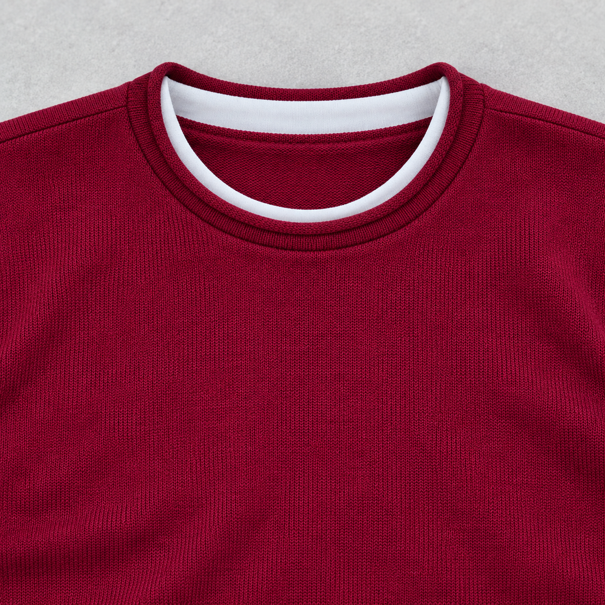 MAGLIA LANA MAGLIONCINO UOMO MANICA LUNGA GIROCOLLO RASATO 100% MADE IN ITALY