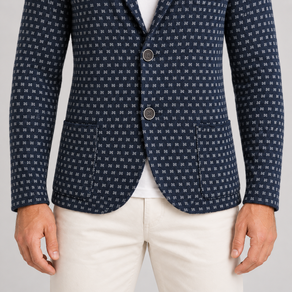Cardigan da uomo in misto lana, vestibilità slim — Pasquale Jimmy — foto 5
