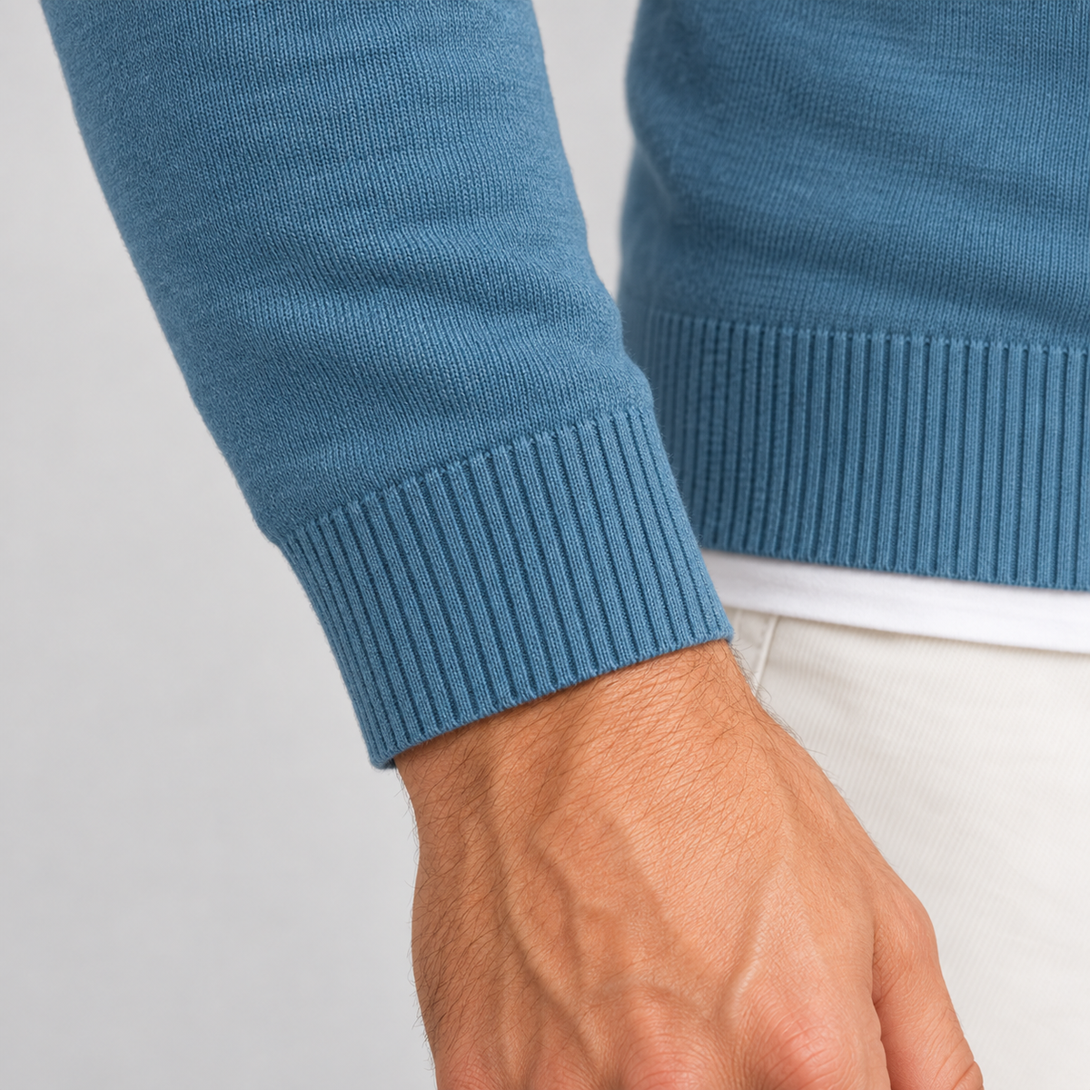 LANGARM-T-SHIRT FÜR HERREN, 100 % BAUMWOLLE, HERGESTELLT IN ITALIEN