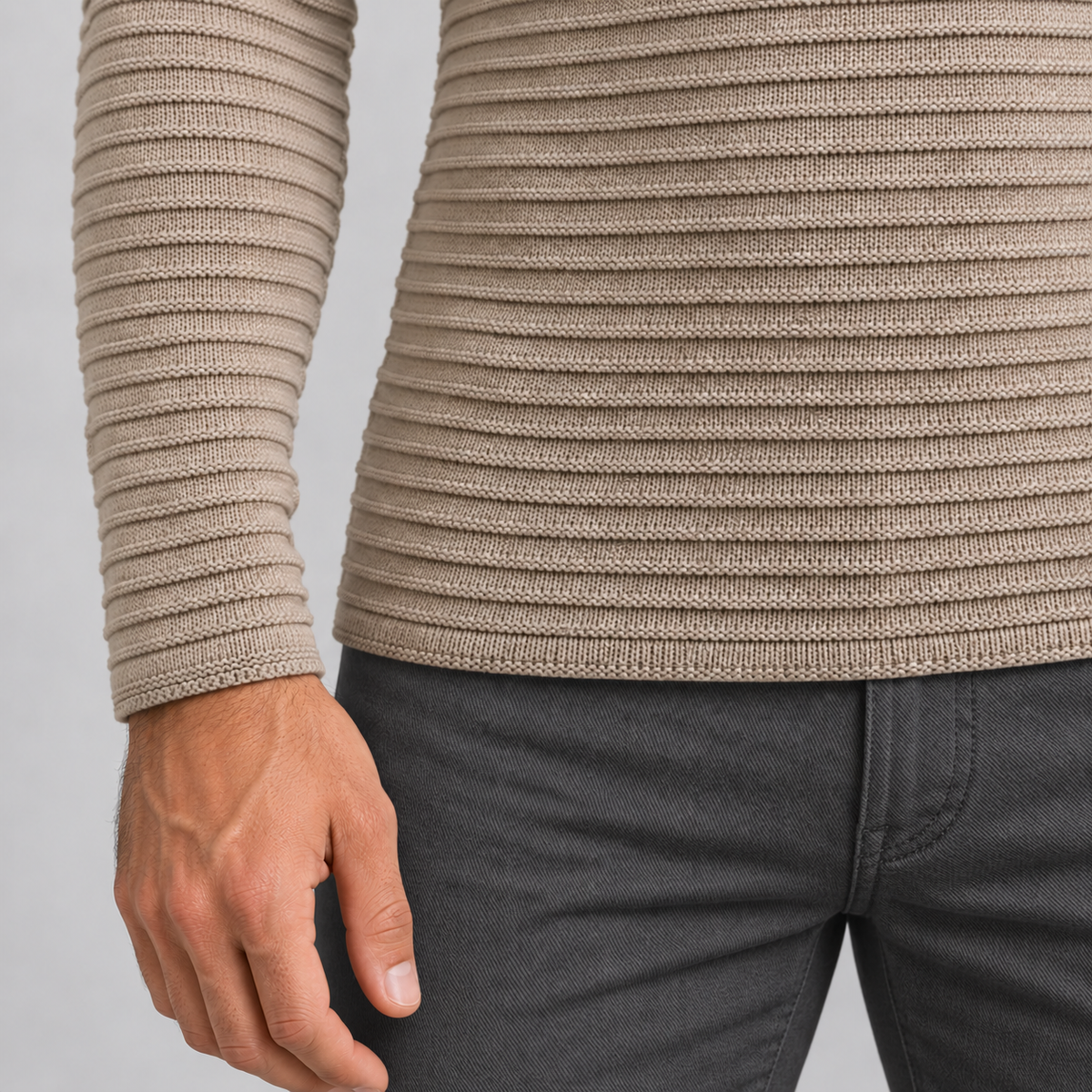 Maglia da uomo in cotone, manica lunga — Pasquale Jimmy — foto 4