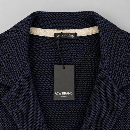 CARDIGAN UOMO COTONE GIACCA  DOPPIO PETTO SARTORIALE  100% MADE IN ITALY