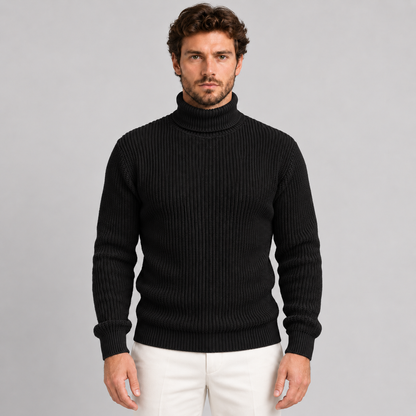 DOLCEVITA MAGLIONE UOMO MISTO LANA COLLO ALTO MAGLIONCINO 100% MADE IN ITALY