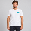 T-shirt da uomo in cotone, con ricamo, manica corta — Pasquale Jimmy — foto 6