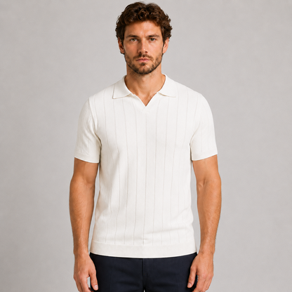 POLO UOMO COTONE A COSTE MAGLIERIA MAGLIA MEZZA MANICA 100% MADE IN ITALY