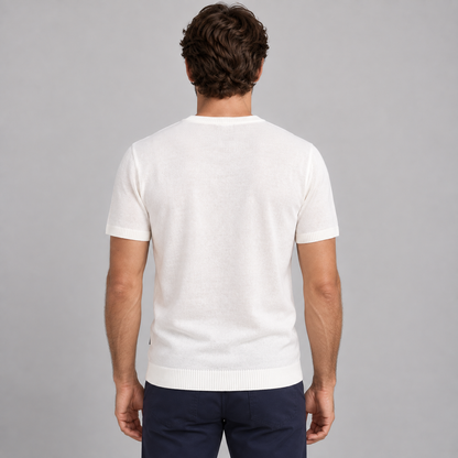 Girocollo Uomo Cotone Rasato Maglia Maglieria Casual Leggero 100% Made in Italy