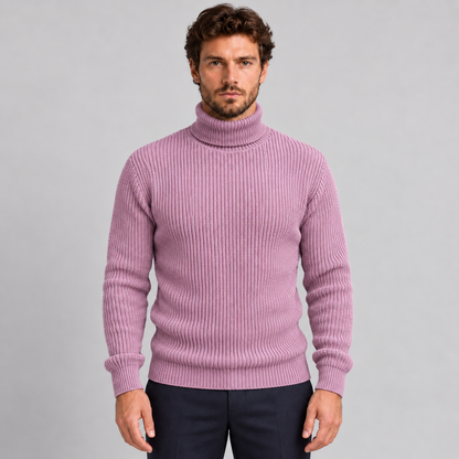 DOLCEVITA MAGLIONE UOMO MISTO LANA COLLO ALTO MAGLIONCINO 100% MADE IN ITALY