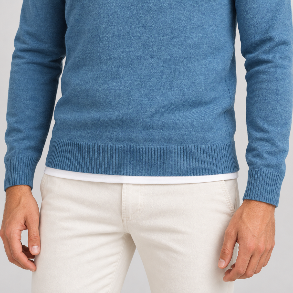 LANGARM-T-SHIRT FÜR HERREN, 100 % BAUMWOLLE, HERGESTELLT IN ITALIEN