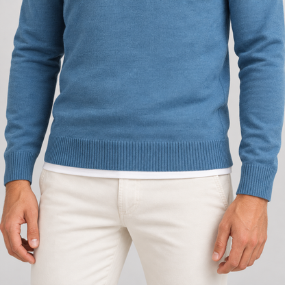 LANGARM-T-SHIRT FÜR HERREN, 100 % BAUMWOLLE, HERGESTELLT IN ITALIEN