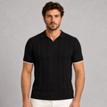 POLO UOMO COTONE CON RIGHINO A CONTRASTO MANICA CORTA MAGLIERIA 100% MADE IN ITALY