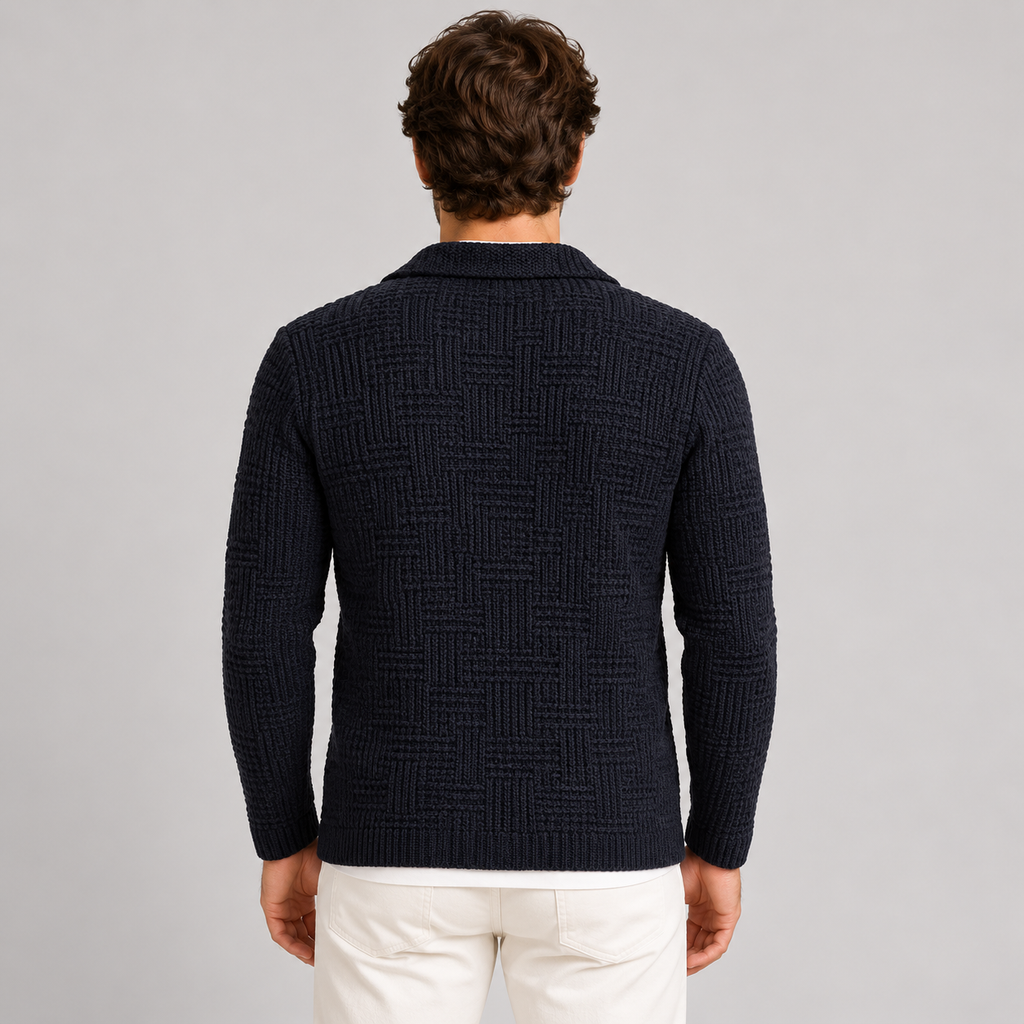 Cardigan da uomo in cotone, doppio petto — Pasquale Jimmy — foto 6