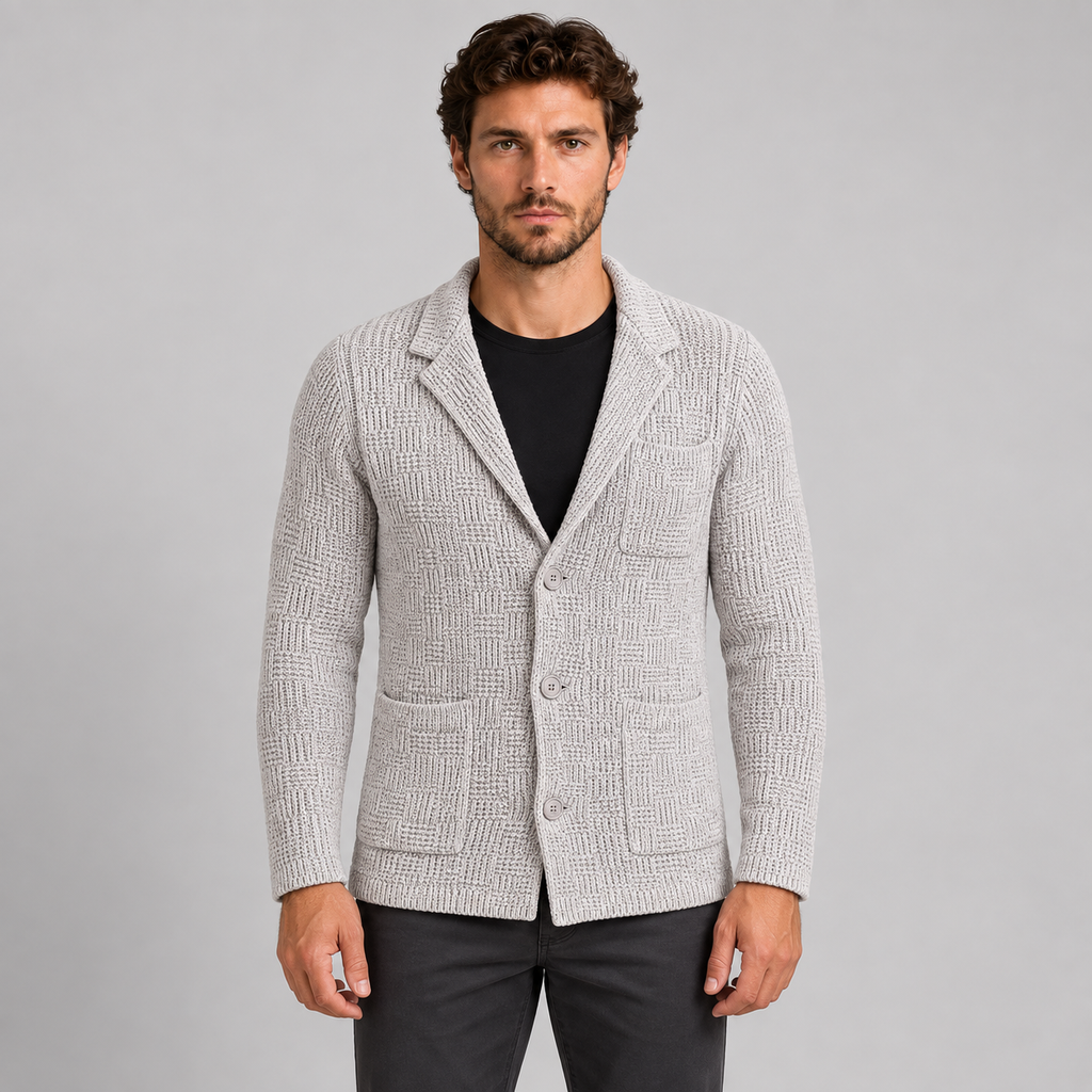 Cardigan da uomo in cotone, doppio petto — Pasquale Jimmy — foto 7
