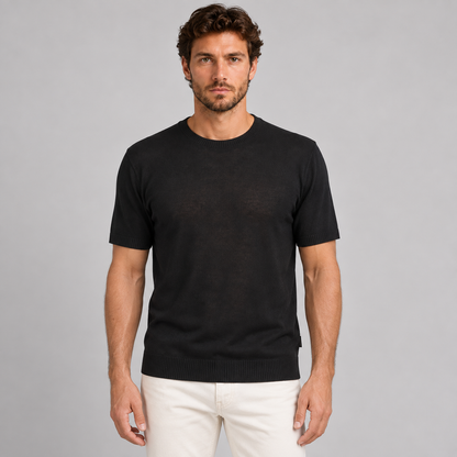 Girocollo Uomo Cotone Rasato Maglia Maglieria Casual Leggero 100% Made in Italy