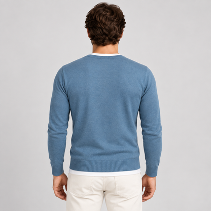 LANGARM-T-SHIRT FÜR HERREN, 100 % BAUMWOLLE, HERGESTELLT IN ITALIEN