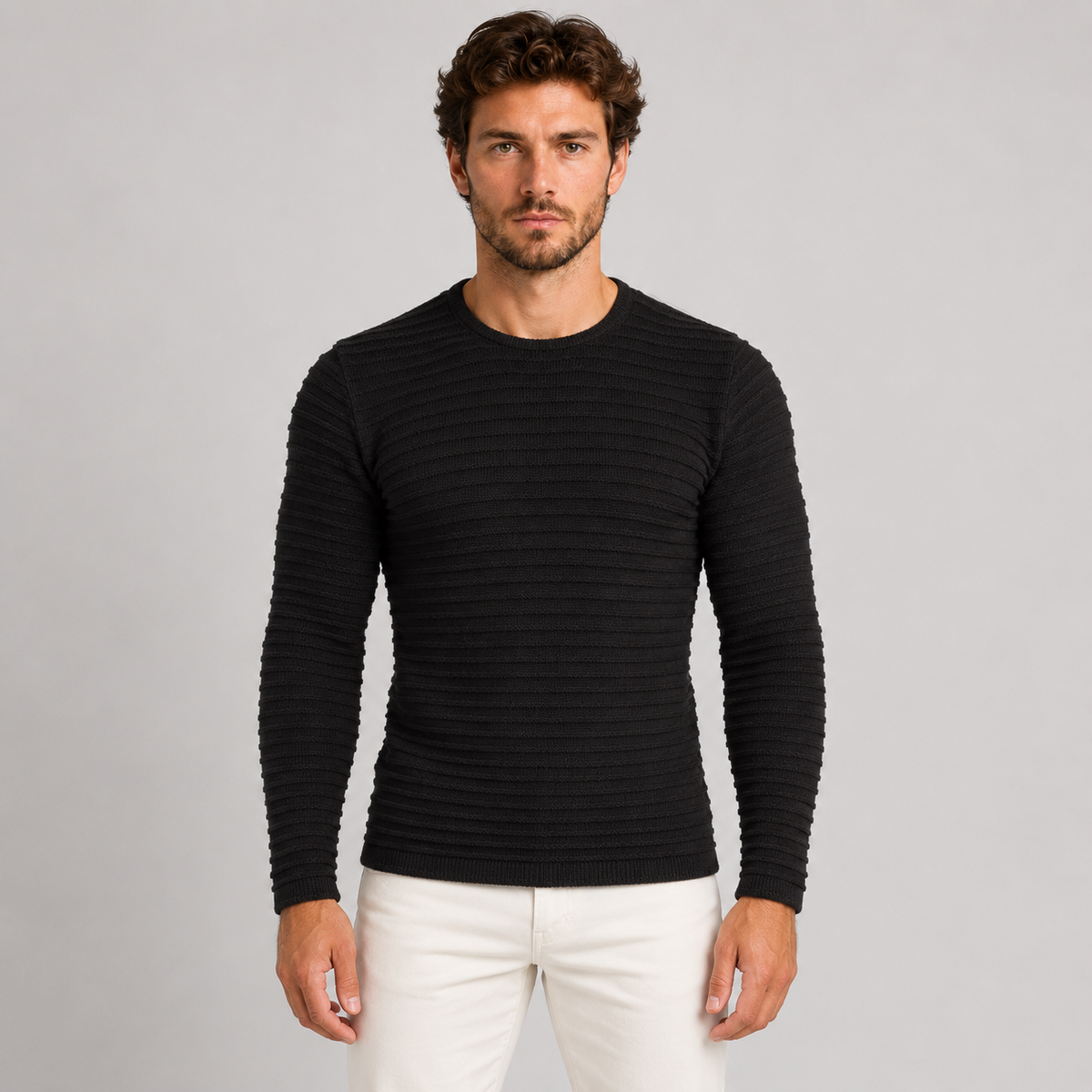 Maglia da uomo in cotone, manica lunga — Pasquale Jimmy — foto 9