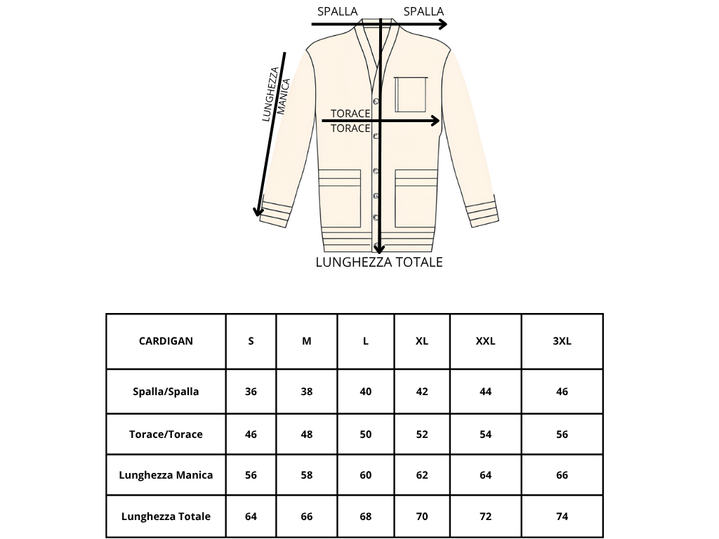 GIACCA CARDIGAN UOMO A NIDO D'APE - 100% COTONE - MADE IN ITALY