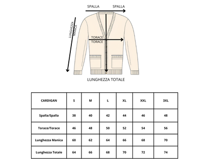 CARDIGAN UOMO 100% COTONE LAVORAZIONE LINKS DOPPIO PETTO SARTORIALE MADE IN ITALY - Pasqualejimmy