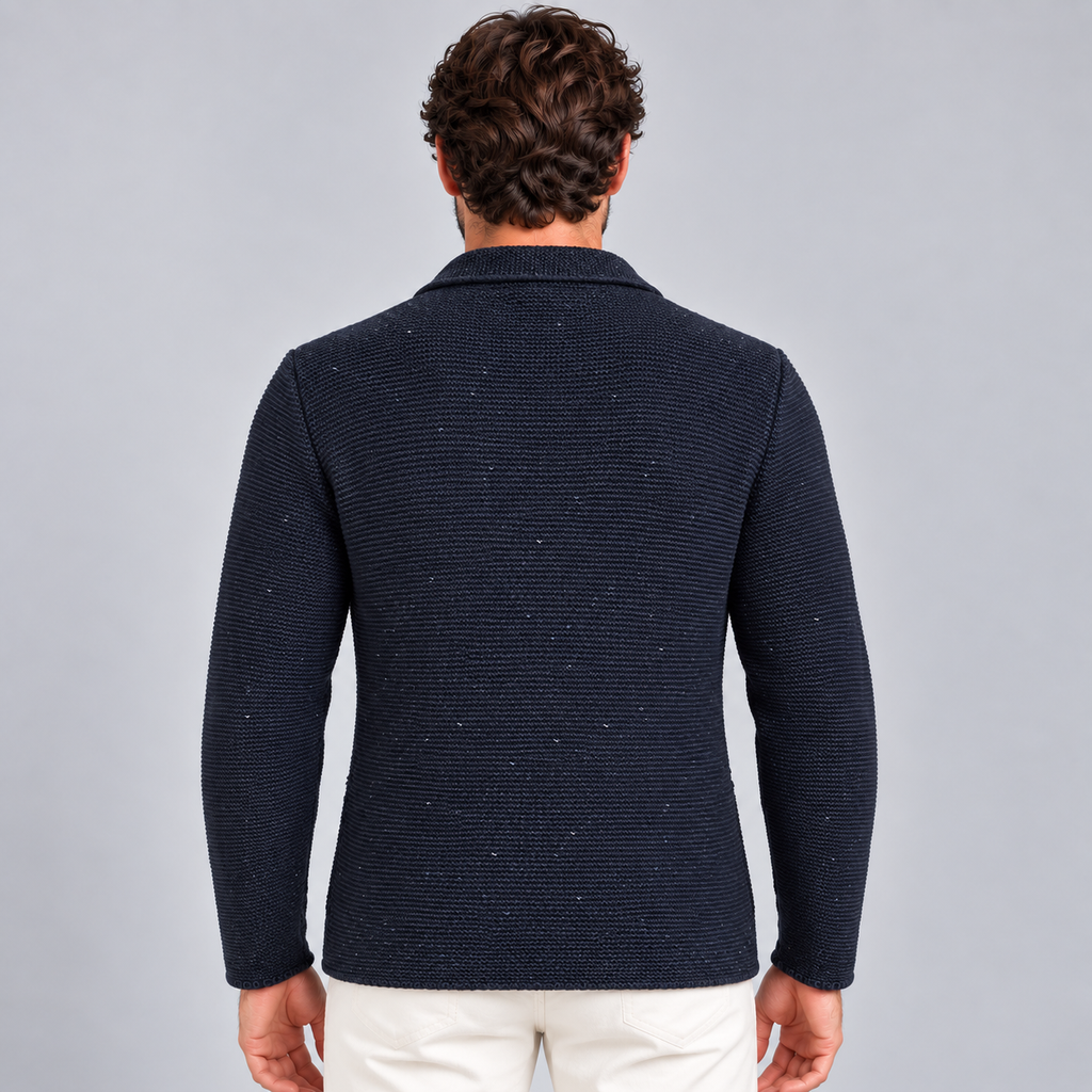 Cardigan blazer da uomo in cotone, vestibilità slim — Pasquale Jimmy — foto 4