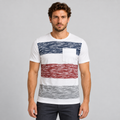 T-SHIRT UOMO CON FASCE GIROCOLLO MANICA CORTA MAGLIA 100% COTONE MADE  IN ITALY