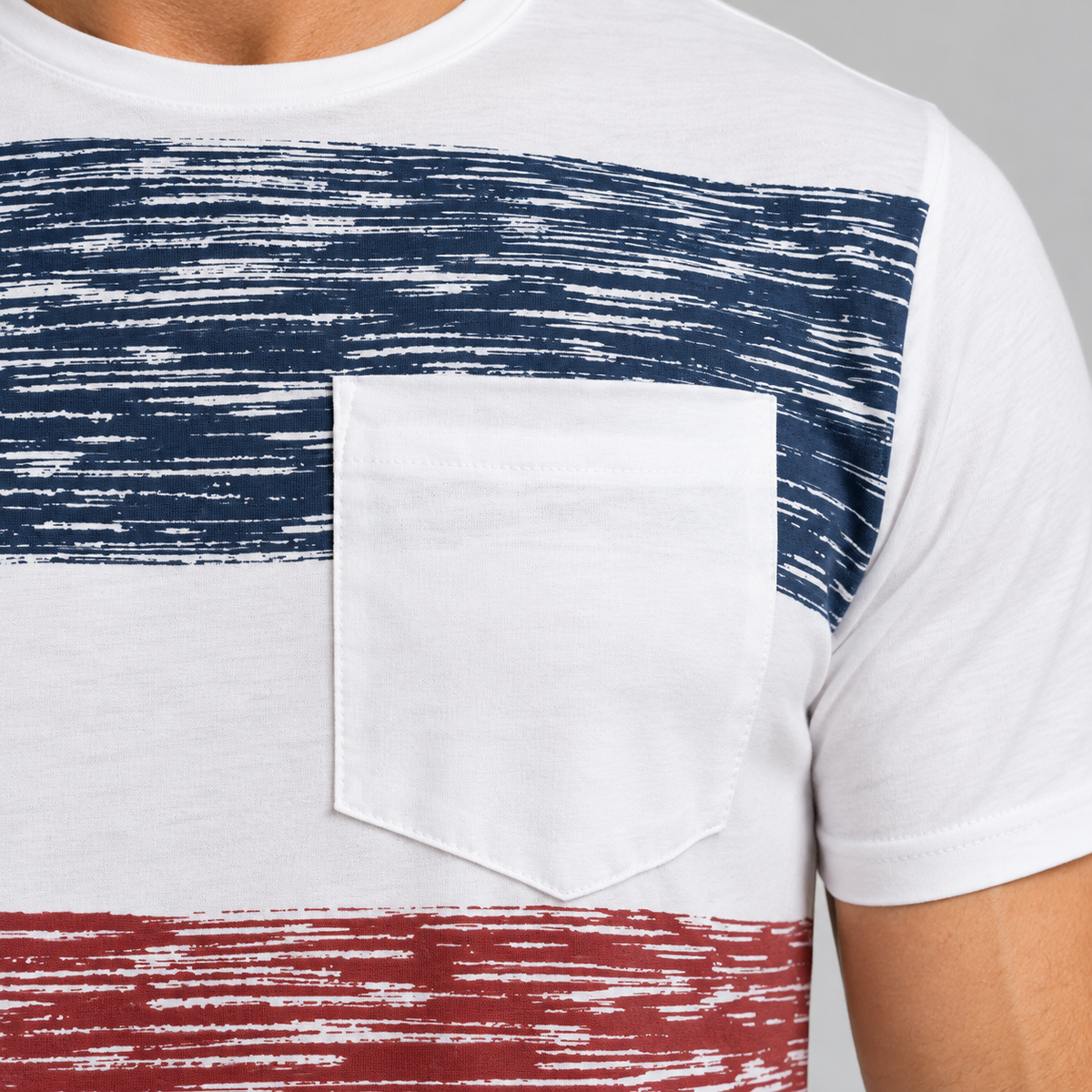 HERREN-T-SHIRT MIT RUNDAUSSCHNITT, KURZARM, 100% BAUMWOLLE, MADE IN ITALY