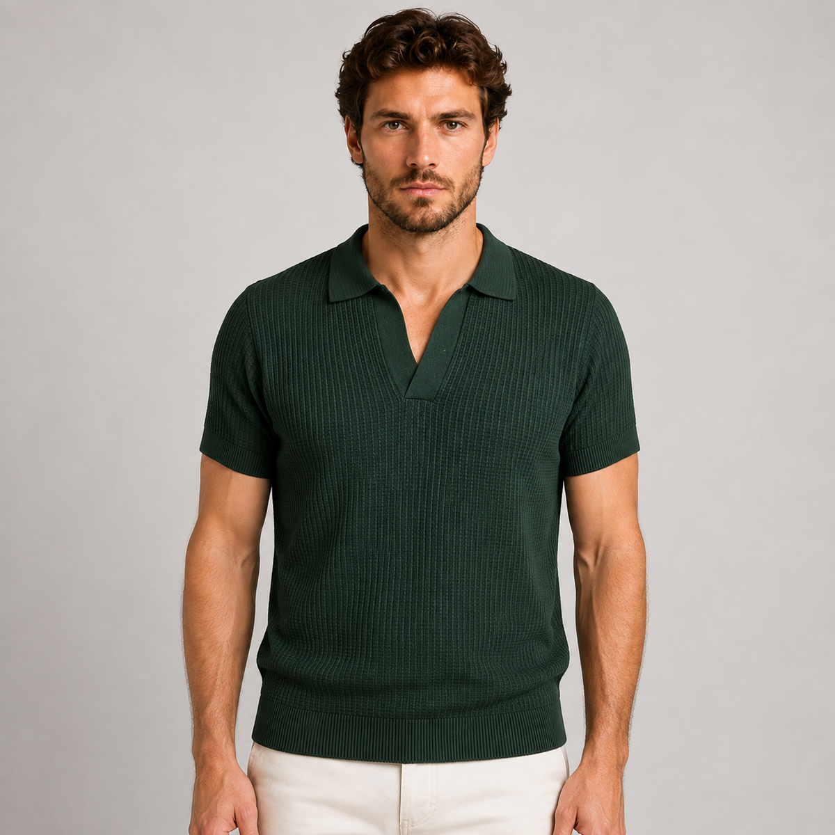 POLO UOMO COTONE T-SHIRT MEZZA MANICA MAGLIERIA PRODOTTA IN ITALIA