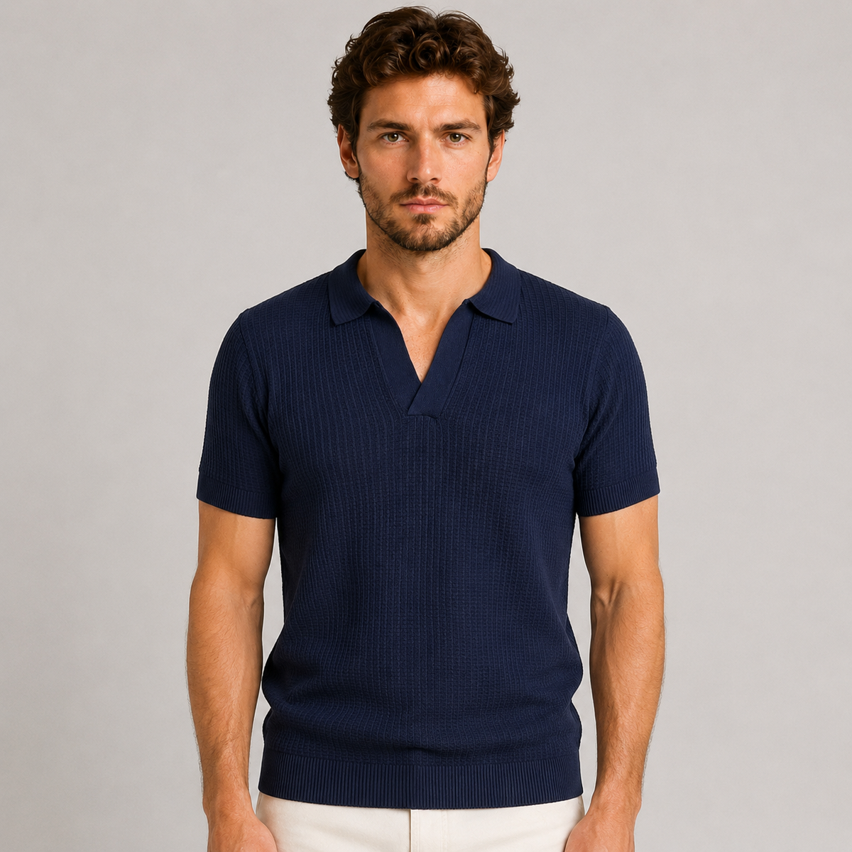 POLO UOMO COTONE T-SHIRT MEZZA MANICA MAGLIERIA PRODOTTA IN ITALIA