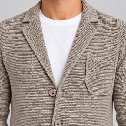CARDIGAN LANA GIACCA UOMO LAVORATA A MAGLIA 100% MADE IN ITALY