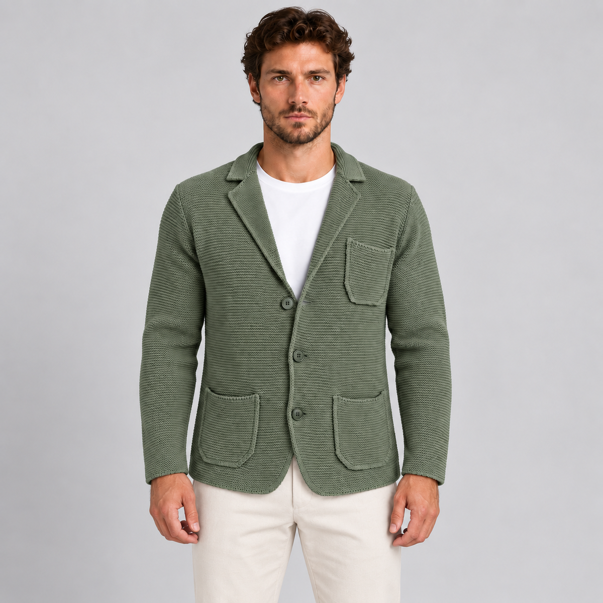 Cardigan da uomo in lana — Pasquale Jimmy — foto 7