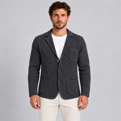 CARDIGAN LANA GIACCA UOMO LAVORATA A MAGLIA 100% MADE IN ITALY