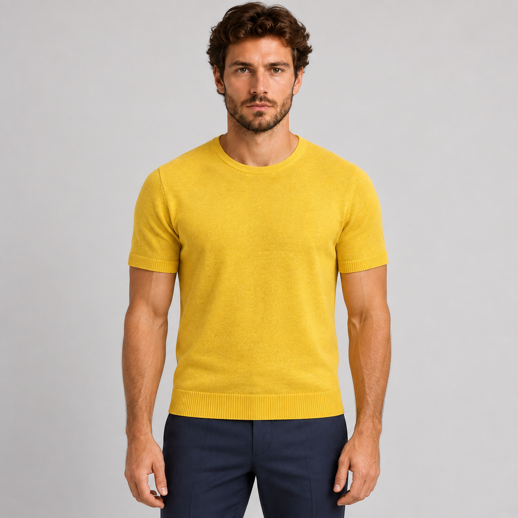 T-shirt da uomo in cotone, manica corta — Pasquale Jimmy
