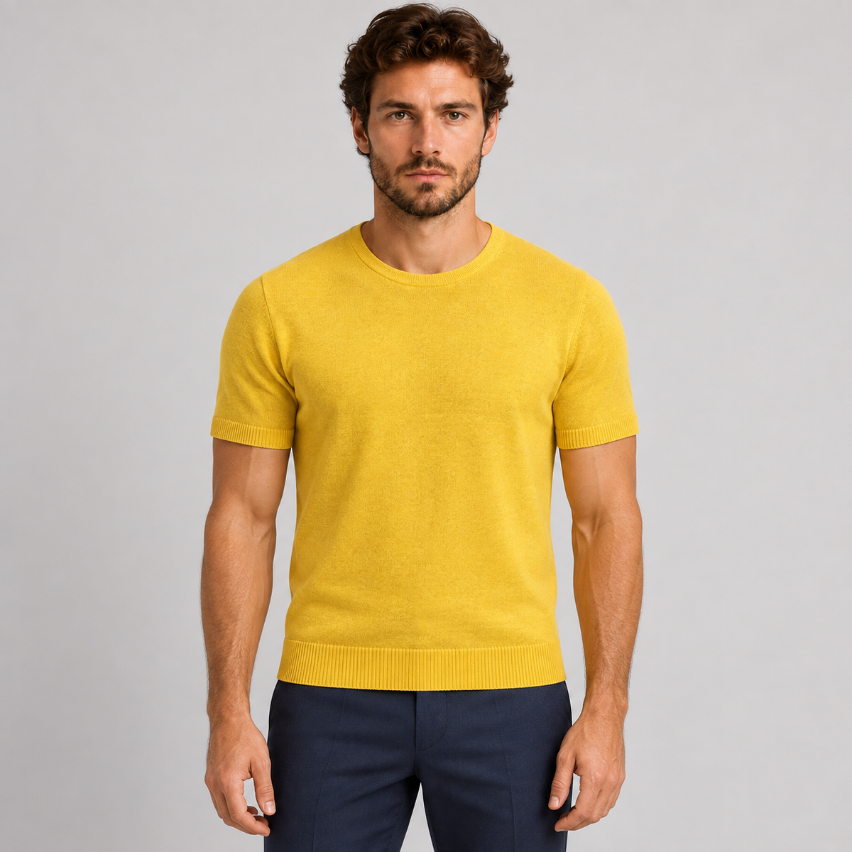T-shirt da uomo in cotone, manica corta — Pasquale Jimmy