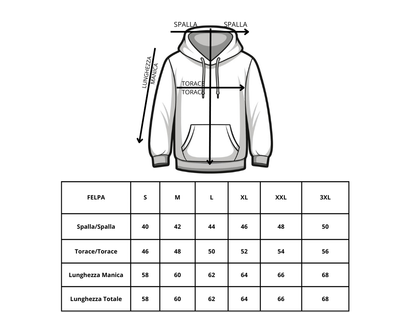 MAGLIA UOMO CON CAPPUCCIO E LACCI IN CORDA  MISTO LANA 100% MADE IN ITALY