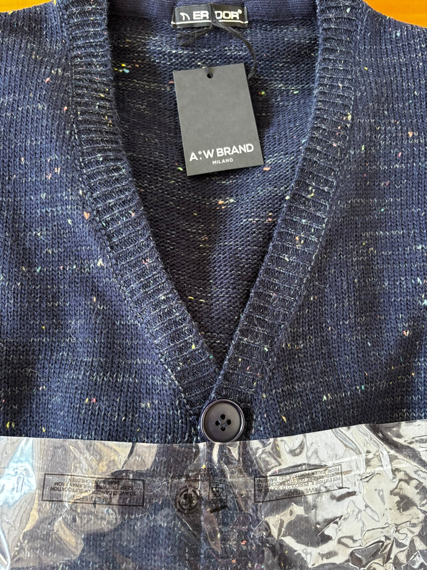 GIACCA UOMO CARDIGAN SARTORIALE LANA CON SCOLLO A V 100% MADE IN ITALY
