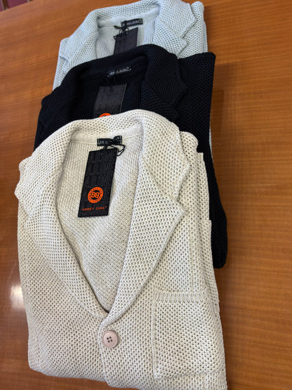 GIACCA CARDIGAN UOMO A NIDO D'APE - 100% COTONE - MADE IN ITALY