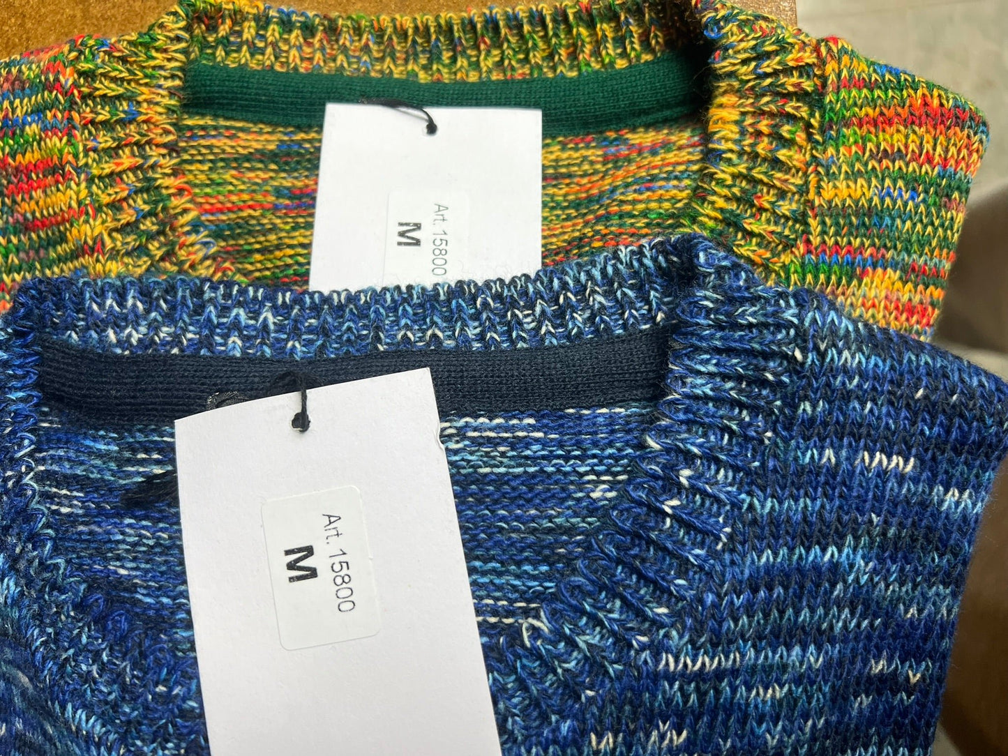 Maglioncino Uomo Girocollo Misto Lana Maglia Rasata Morbida 100% Made in Italy