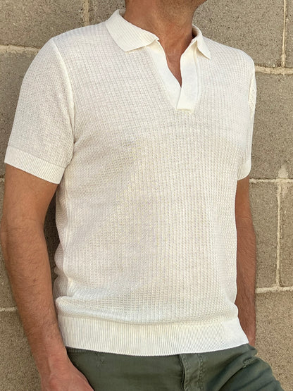 POLO UOMO COTONE T-SHIRT MEZZA MANICA MAGLIERIA PRODOTTA IN ITALIA