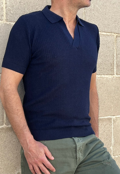 POLO UOMO COTONE T-SHIRT MEZZA MANICA MAGLIERIA PRODOTTA IN ITALIA