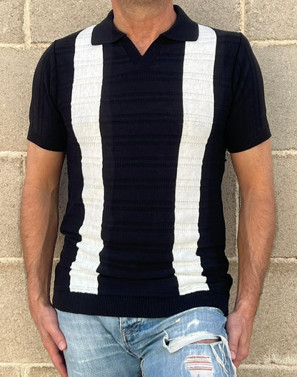 POLO RIGATA UOMO COTONE MANICA CORTA MAGLIERIA 100% PRODOTTA IN ITALIA
