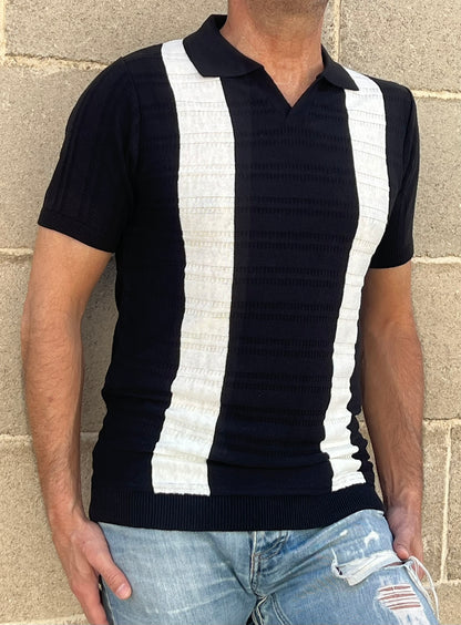 POLO RIGATA UOMO COTONE MANICA CORTA MAGLIERIA 100% PRODOTTA IN ITALIA