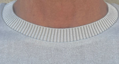 Girocollo Uomo Cotone Rasato Maglia Maglieria Casual Leggero 100% Made in Italy