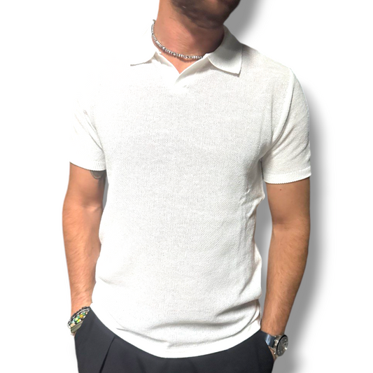 POLO UOMO COTONE T-SHIRT MANICA CORTA LAVORAZIONE LINKS  100% MADE IN ITALY - Pasqualejimmy