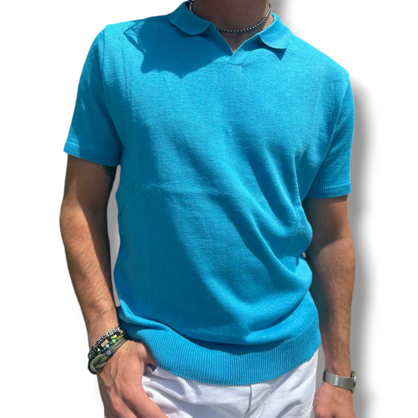 POLO UOMO COTONE T-SHIRT MANICA CORTA  100% MADE IN ITALY - Pasqualejimmy