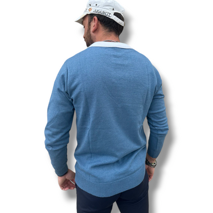 MAGLIA A MANICA LUNGA UOMO COTONE  100% MADE IN ITALY - Pasqualejimmy